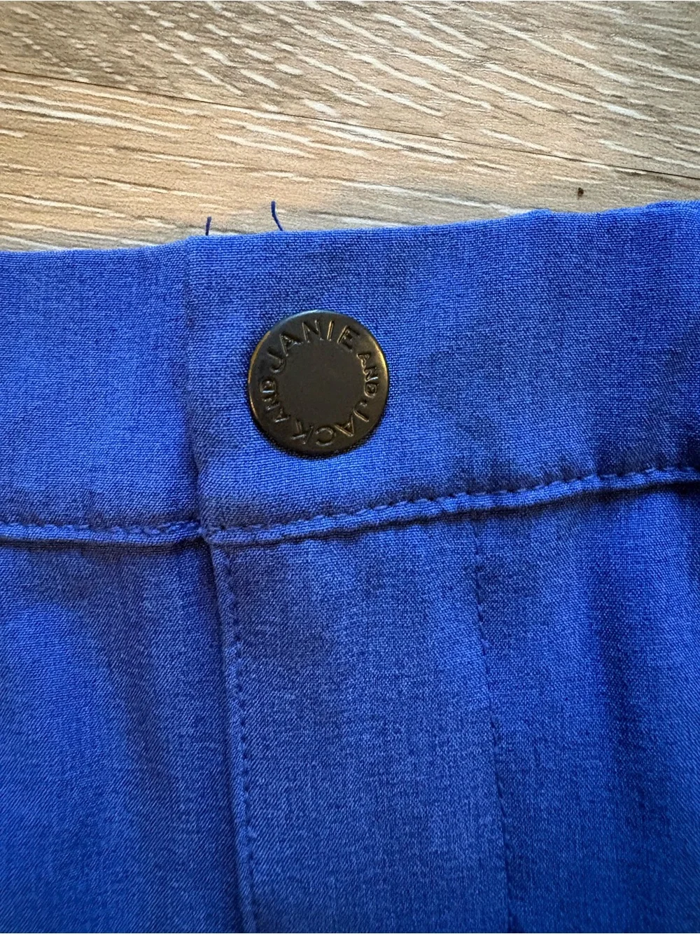 Janie and Jack Royal Blue Shorts with White Side Stripe